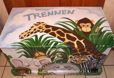 Wooden Jungle Toy Chest Custom Designed 3 small