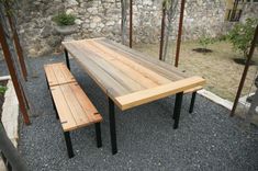 Sinker Cypress Outdoor Table And Benches 4 small