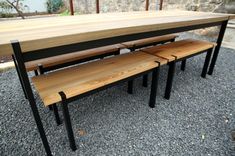 Sinker Cypress Outdoor Table And Benches 6 small