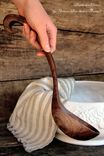Large Wooden Ladle 2 small