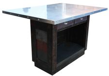 Melanie, Custom Zinc Kitchen Island 3 small