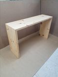 Waterfall Console Table Or Bench Solid Wood 4 small