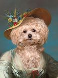 Custom Historical Pet Portrait On Rolled Canvas 3 small