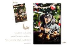 Custom Pet Portrait On Canvas-0.75 4 small