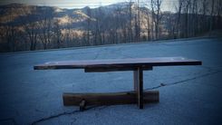 Walnut Cantilever Coffee Table 4 small