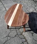 Mid-Century Modern Coffee Table Walnut With Maple 3 small