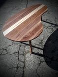 Mid-Century Modern Coffee Table Walnut With Maple 4 small