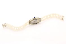 Seed Pearl, Sapphire & Diamond Watch 2 small