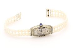 Seed Pearl, Sapphire & Diamond Watch 1 small