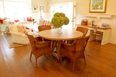 Custom Oak Barrel-Style Dining Table 2 small
