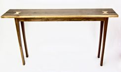 Live-Edge Walnut Console Table With Tiger Maple Butterfly Tenons 2 small