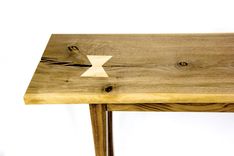 Live-Edge Walnut Console Table With Tiger Maple Butterfly Tenons 3 small