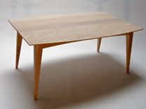Custom Ash Dining Table With Removable Center Leaf 4 small