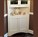Farm Style Dinning And Kitchen China Cabinet 3 small
