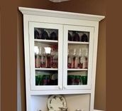 Farm Style Dinning And Kitchen China Cabinet 2 small