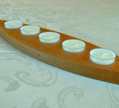 Cedar Candle Holder - Tea Lights Included 2 small