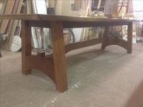 Farmhouse Table- Black Walnut And Mahogany 1 small