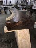 Hand Shaped Figured Black Walnut Mantel 1 small