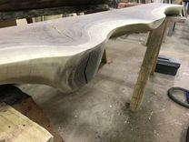 Hand Shaped Figured Black Walnut Mantel 5 small