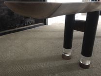 Rustic Modern Black Walnut Slab Coffee Table 4 small