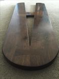 Figured Black Walnut Wall Art Letter 2 small