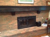 Rustic Beam Mantel 1 small