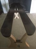 Modern Art Coffee Table- Figured Black Walnut And Maple 2 small