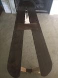 Modern Art Coffee Table- Figured Black Walnut And Maple 3 small