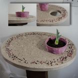 Concrete Oval Planter Table 1 small