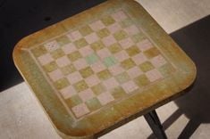 Concrete Distressed Look Chess Table 4 small