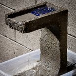 Concrete End Table/Desk Fountains 2 small