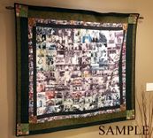 48 X 60 Family Photographs Art Quilt - Horiz. Photos 6 small