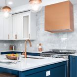 Akicon 30" Stainless Steel Range Hood, Modern Box Kitchen Hood With Powerful Vent Motor, Wall Mount 3 small