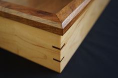 Shadow Box-Solid Maple And Walnut 2 small