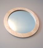 Solid Maple Wall Mirror-24" Round 5 small