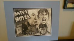 Psycho Collage In Charcoal 2 small
