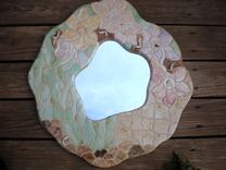 Amoeba Shaped - Orchid Mirror 1 small