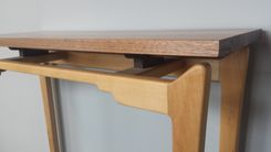 Walnut And Maple Hall Table 3 small