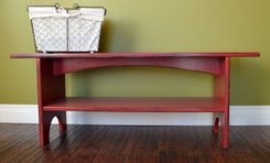 Antiqued Farmhouse Sitting Bench 1 small