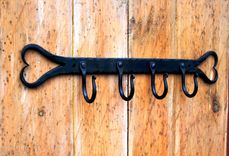 Wrought Iron Heart Shaped Wall Rack 2 small