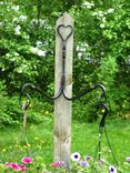 Wrought Iron Double Plant Hanger 1 small