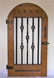Courtyard Gate; Rustic Iron & Wood Entry; Wine Cellar Old World Door 1 small