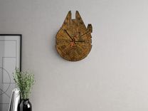 Millennium Falcon Laser-Cut Wooden Clock 4 small