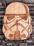 Stormtrooper Laser-Cut Wooden Clock 1 small