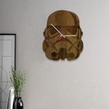 Stormtrooper Laser-Cut Wooden Clock 3 small