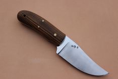 Firecreekforge.Com Handmade Custom Skinning Knife Bocote Wood Handle 1 small