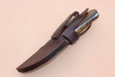 Firecreekforge.Com Handmade Custom Skinning Knife Bocote Wood Handle 5 small