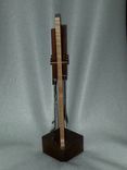 Vintage Cocktail Set With Stabilized Curly Maple Stand And Black Walnut Base 3 small