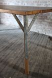 Chestnut And Steel Dining Table 2 small