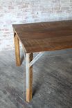 Chestnut And Steel Dining Table 1 small